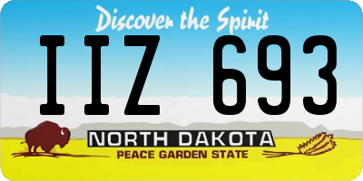ND license plate IIZ693