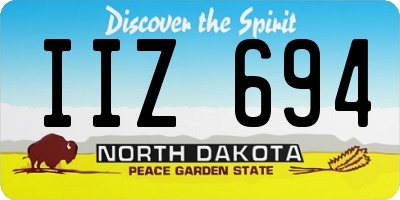 ND license plate IIZ694