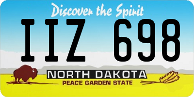 ND license plate IIZ698