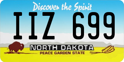 ND license plate IIZ699