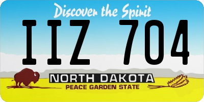 ND license plate IIZ704