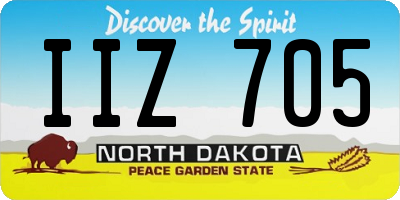 ND license plate IIZ705