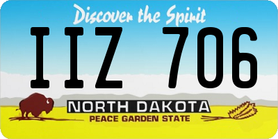 ND license plate IIZ706