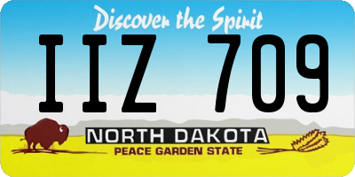 ND license plate IIZ709