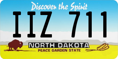 ND license plate IIZ711