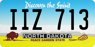 ND license plate IIZ713
