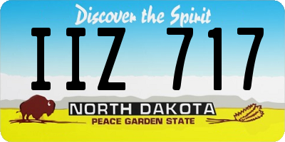 ND license plate IIZ717