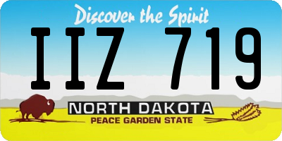 ND license plate IIZ719