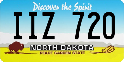 ND license plate IIZ720