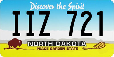 ND license plate IIZ721