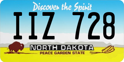 ND license plate IIZ728