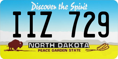 ND license plate IIZ729