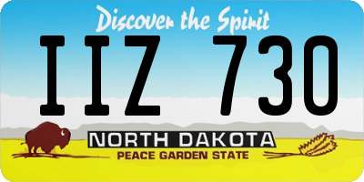ND license plate IIZ730