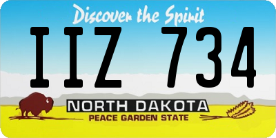 ND license plate IIZ734