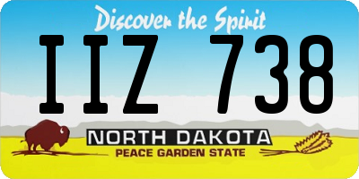 ND license plate IIZ738