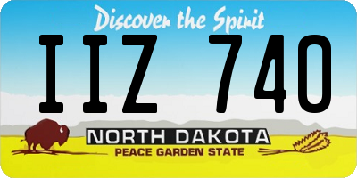 ND license plate IIZ740