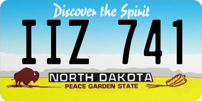 ND license plate IIZ741
