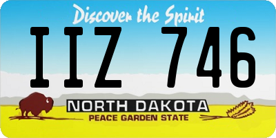 ND license plate IIZ746
