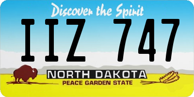 ND license plate IIZ747