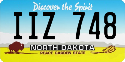 ND license plate IIZ748