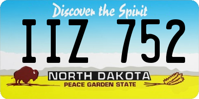 ND license plate IIZ752