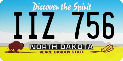 ND license plate IIZ756