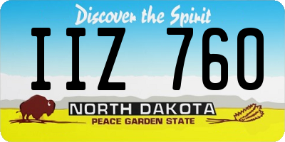 ND license plate IIZ760