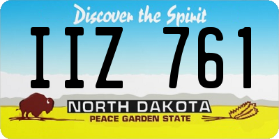 ND license plate IIZ761