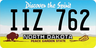 ND license plate IIZ762