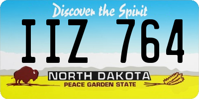 ND license plate IIZ764