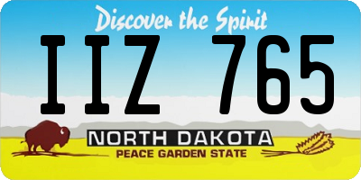 ND license plate IIZ765