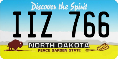 ND license plate IIZ766