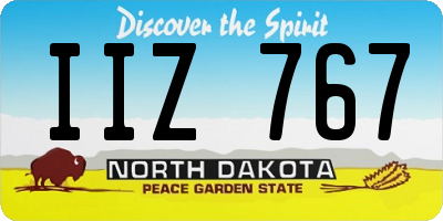 ND license plate IIZ767