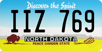 ND license plate IIZ769