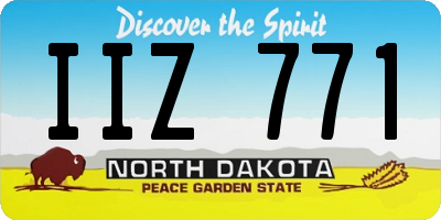 ND license plate IIZ771