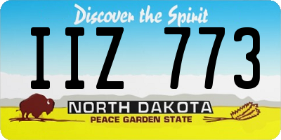 ND license plate IIZ773