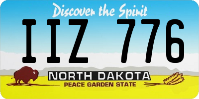 ND license plate IIZ776