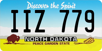 ND license plate IIZ779
