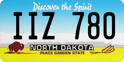 ND license plate IIZ780