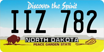 ND license plate IIZ782