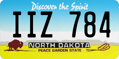 ND license plate IIZ784