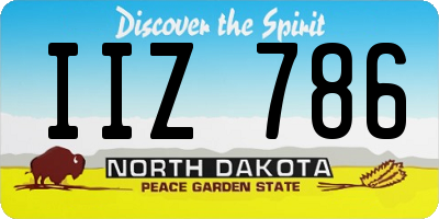 ND license plate IIZ786