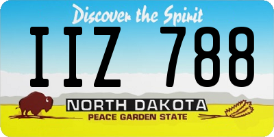 ND license plate IIZ788