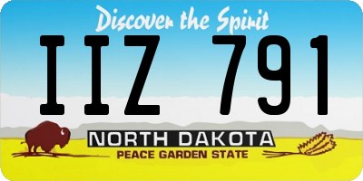 ND license plate IIZ791