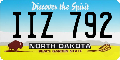ND license plate IIZ792