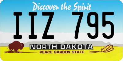 ND license plate IIZ795
