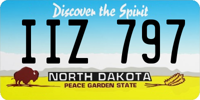 ND license plate IIZ797
