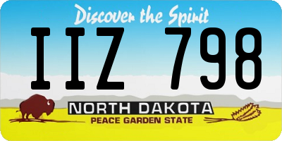 ND license plate IIZ798