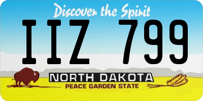 ND license plate IIZ799