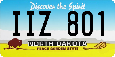 ND license plate IIZ801